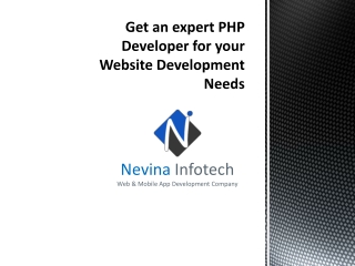 Get an expert PHP developer for your website development needs