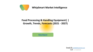 Dairy Processing Equipment Market  Report Forecast to 2027