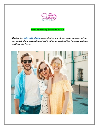 Sister wife dating | Sisterwives.com