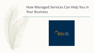 How Managed Services Can Help You in Your Business