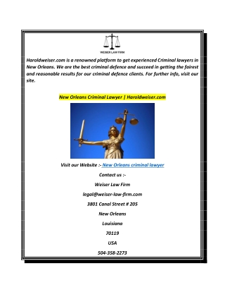 Louisiana Adoption Lawyer  Haroldweiser.com