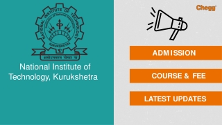 National Institute of Technology - [NITKKR], Kurukshetra