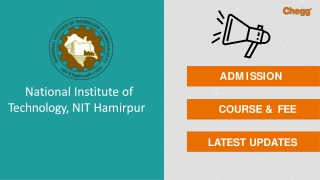National Institute of Technology - [NITH], Hamirpur