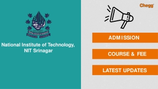 National Institute of Technology - [NITSRI], Srinagar
