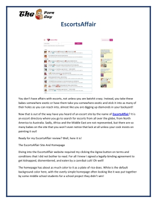 EscortsAffair