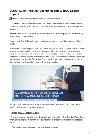 taxguru.in-Overview of Property Search Report  ROC Search Report-converted