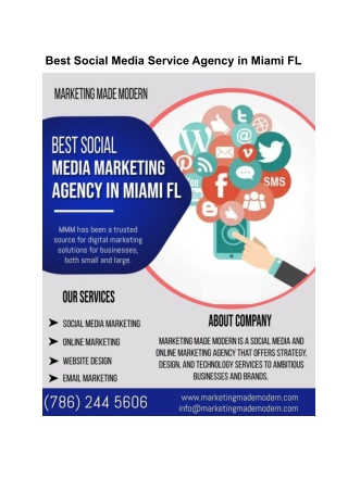 Best Social Media Service Agency With Solutions Tailored To Your Business