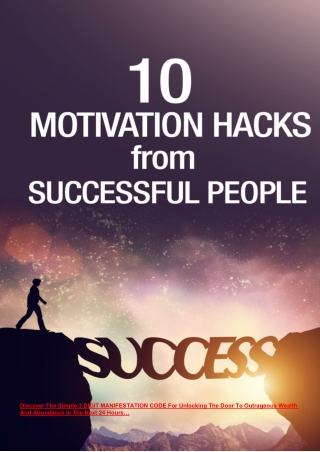 10 Motivation Hacks From Successful People