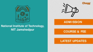 National Institute of Technology - [NITJSR], Jamshedpur