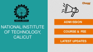 National Institute of Technology - [NITC], Calicut