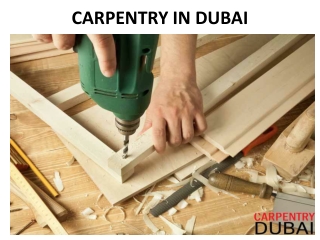 CARPENTRY IN DUBAI