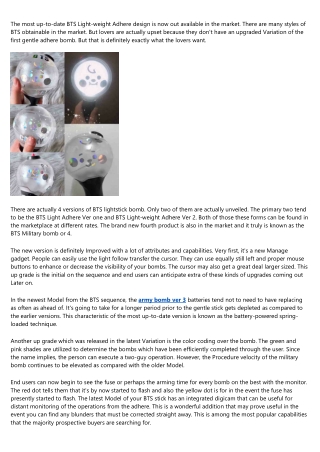 What NOT to Do in the bts light stick Industry
