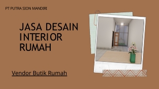 JASA DESAIN INTERION RUMAH