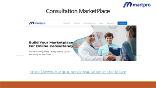 Consultation MarketPlace