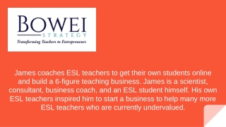 Teaching Business English Online - Bowei Strategy