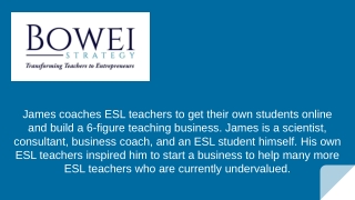 Online Teaching ESL - Bowei Strategy