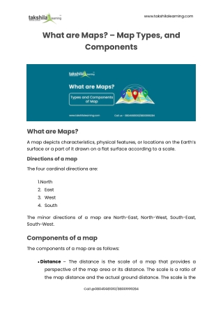 What are Maps? – Types and Components of Map