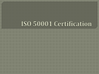 ISO 50001 Certification