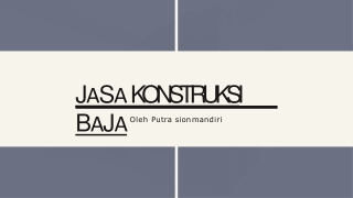 jasa konstruksi baja