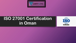 ISO 27001 Certification in Oman