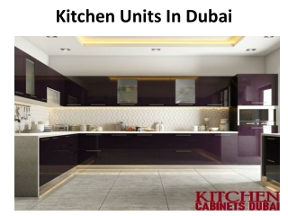 Kitchen Units In Dubai