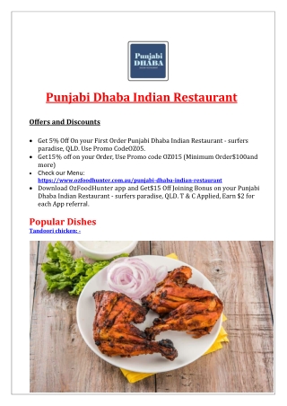 5% OFF - Punjabi Dhaba - Indian food surfers paradise, QLD