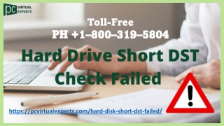 HP Hard Disk Failed 1–800–319–5804,  How to Fix Short DST failure HP.