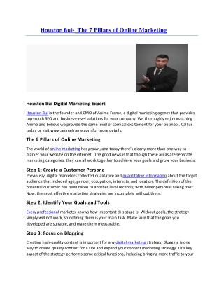Houston Bui-How to build a digital marketing strategy