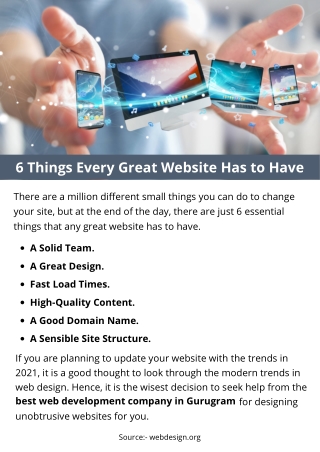 6 Things Every Great Website Has to Have