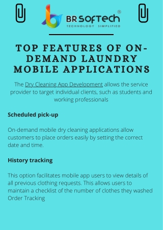 Top Features of On-demand Laundry Mobile Applications