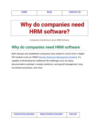 Why do companies need HRM software?