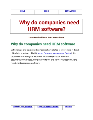 Why do companies need HRM software?