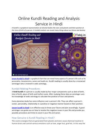 Online Kundli Reading and Analysis Service in Hindi-converted