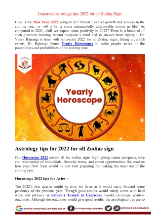 Important astrology tips 2022 for all Zodiac Sign