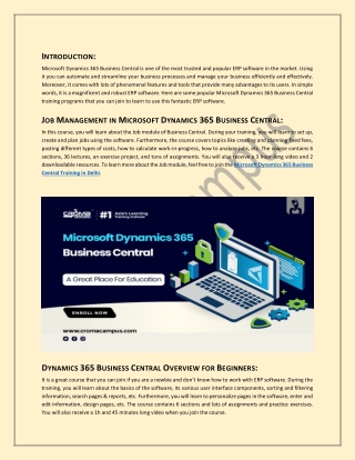 6 Best Microsoft Dynamics 365 Business Central Training Programs