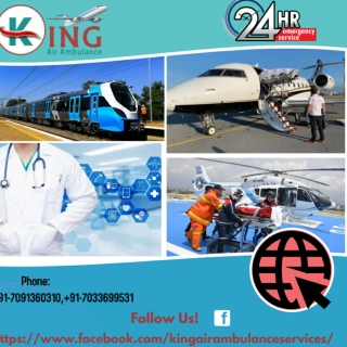 King Air Ambulance Service in Patna with Emergency Healthcare Team