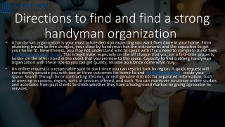 Handyman Services Dubai