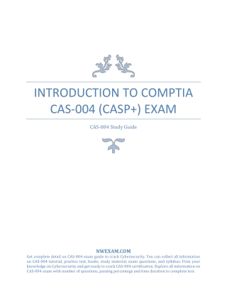 [LATEST] Introduction to CompTIA CAS-004 (CASP ) Exam