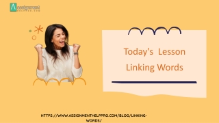 linking words ppt Australia