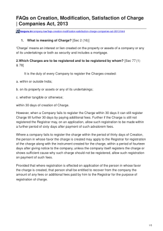 taxguru.in-FAQs on Creation Modification Satisfaction of Charge  Companies Act 2013-converted