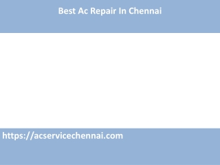 Best Ac Repair In Chennai