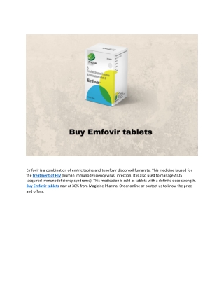 Buy Emfovir tablets