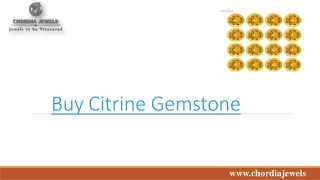 Buy Citrine Gemstone In best price from Chordia Jewels.