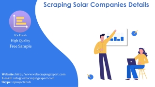 Scraping Solar Companies Details
