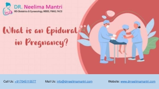 What Is an Epidural In Pregnancy? | Dr Neelima Mantri