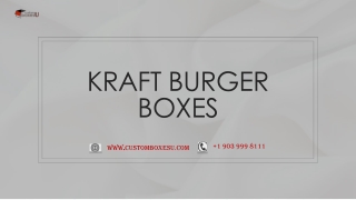 Kraft Burger Boxes