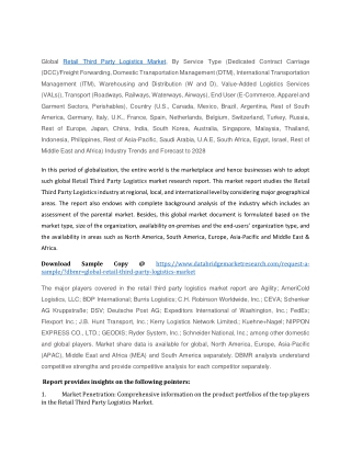 Retail Third Party Logistics Market