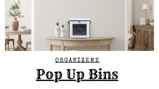 Foldable storage bins BINS