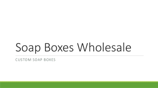 Soap Boxes Wholesale