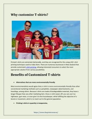 Creating a Unique Custom T-shirt Printing Business